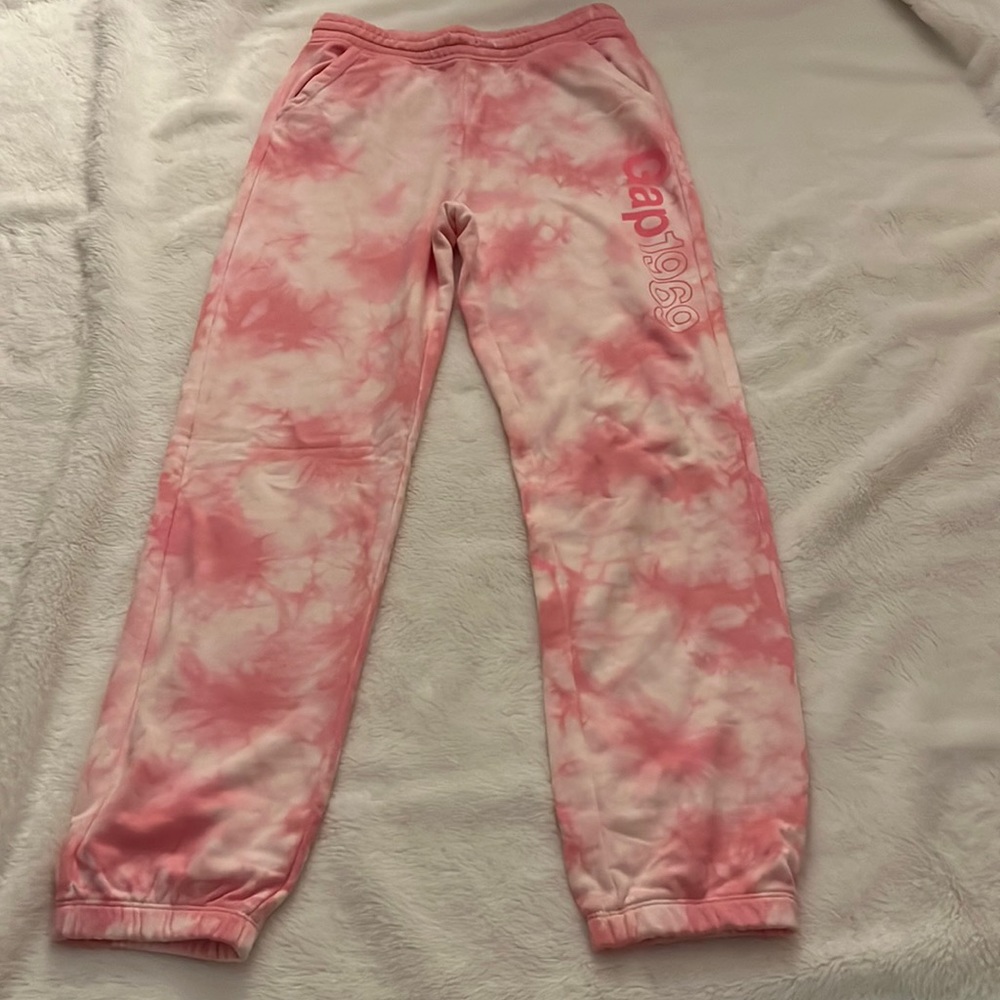 Gap pink tie dye sweatpants